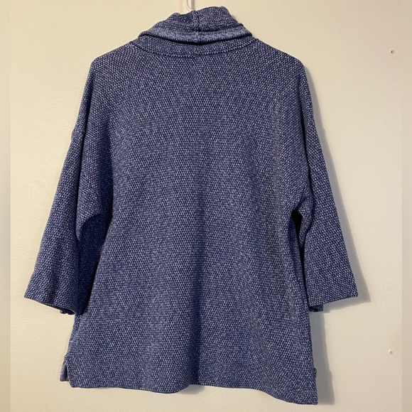 Pure Jill cuff neck pullover sweater 3 quarter length sleeve kangaroo pocket - Picture 8 of 8